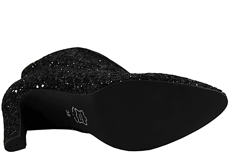 COPENHAGEN SHOES SUS GLITTER BLACK STØVLE