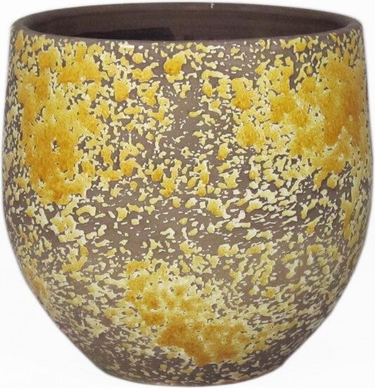 Bela Arte bloempot Luuk geel D 28 H 28 cm