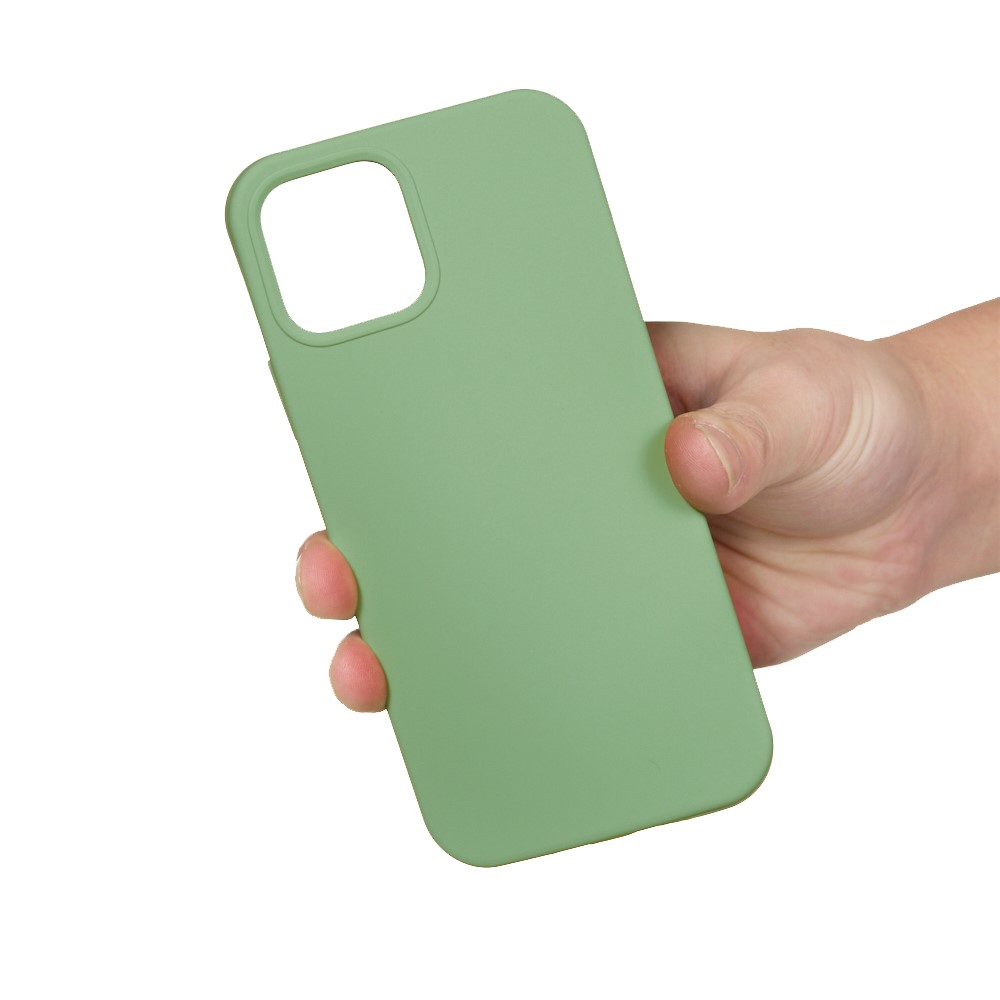 iPhone 15 Silikon Case Hülle - Grün