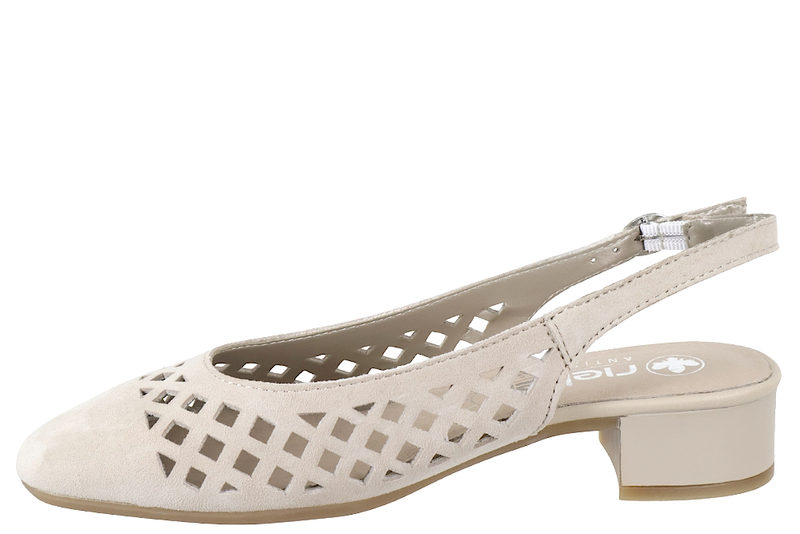 RIEKER SLINGBACK I BEIGE NUBUCK