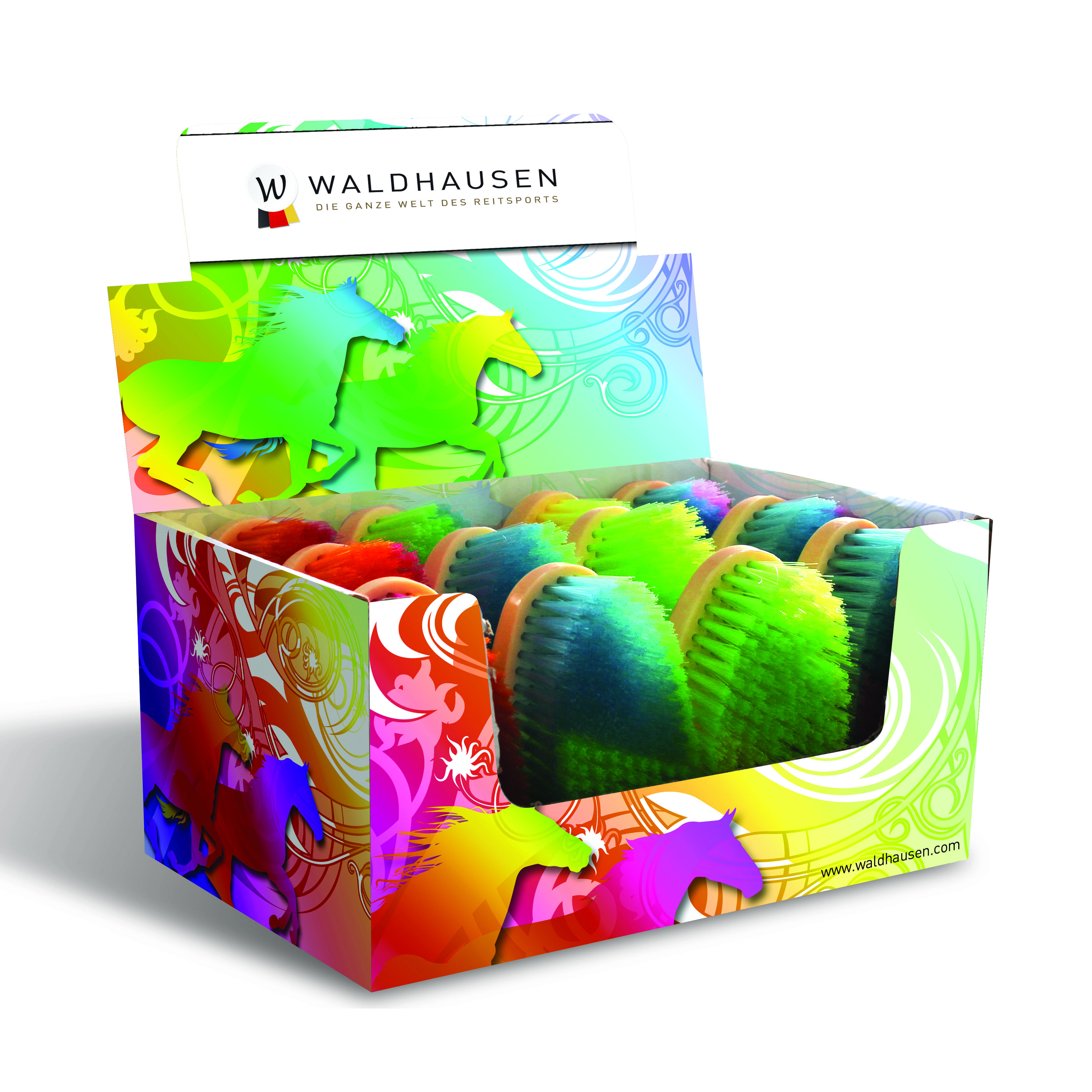 Waldhausen Borstel - Paard - Neon - 7x13.5x6 cm