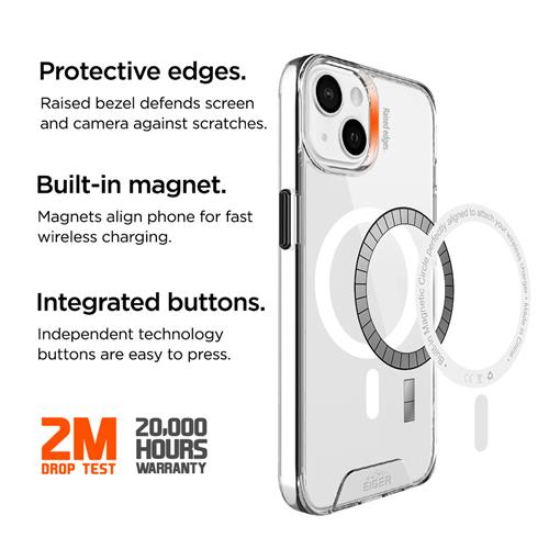 iPhone 13 MagSafe Glacier Case Hybrid Schutzhülle (EGCA00448) - Transparent