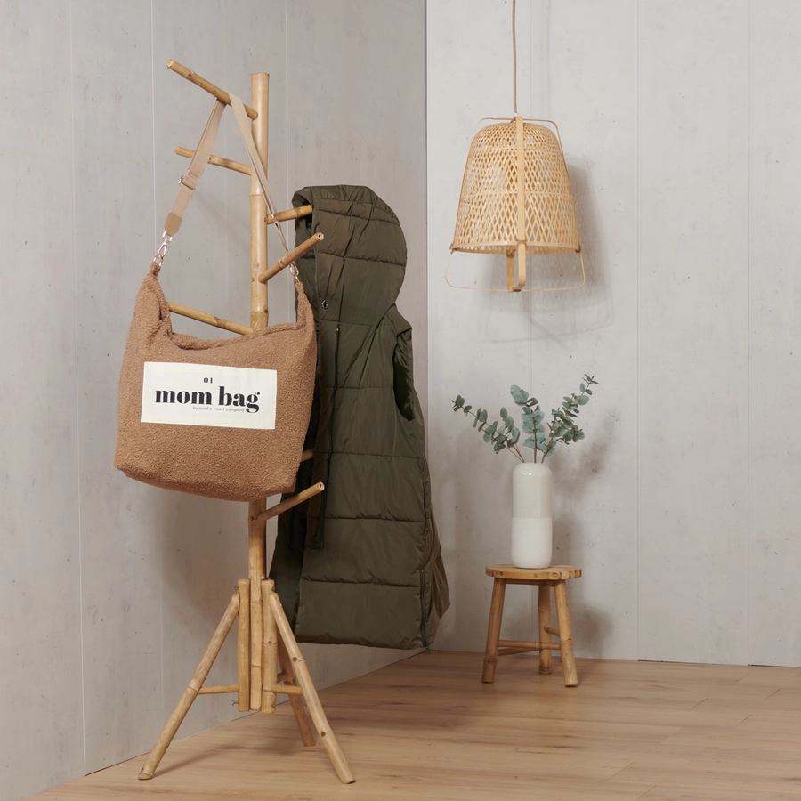 Nordic Coast Company Mom Bag Teddy Bouclé Beige