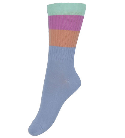 Melton Socken - Breite Streifen - Für immer Blue