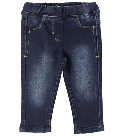 Minymo Bukser - Stretch Slim Fit - M?rkeBlå Denim