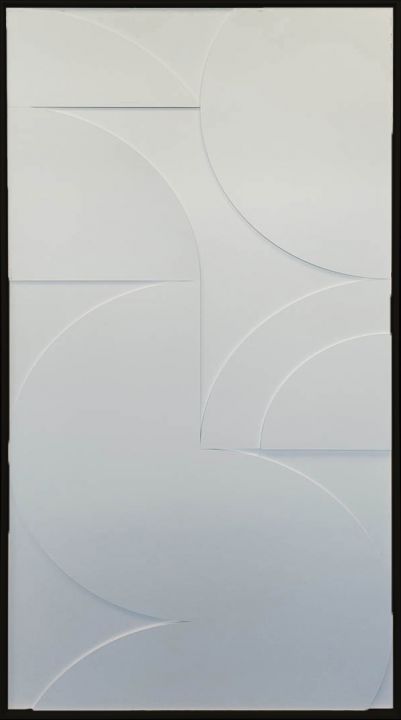 Schilderij Formes Géométriques (zwarte relieflijst)B98 x H198 cm