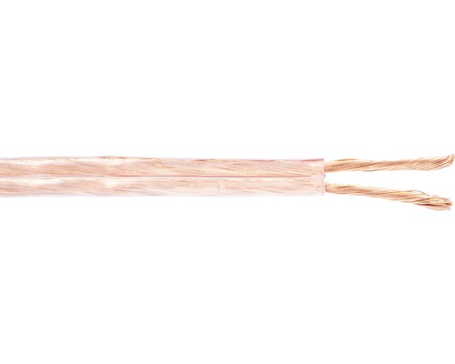 Luidsprekerkabel LS-FL 2x4 mm² transparant 100 m