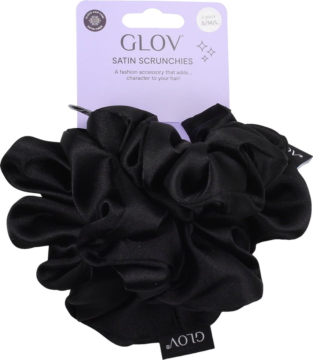 GLOV  Scrunchies 3 Pack S/M/L, Black