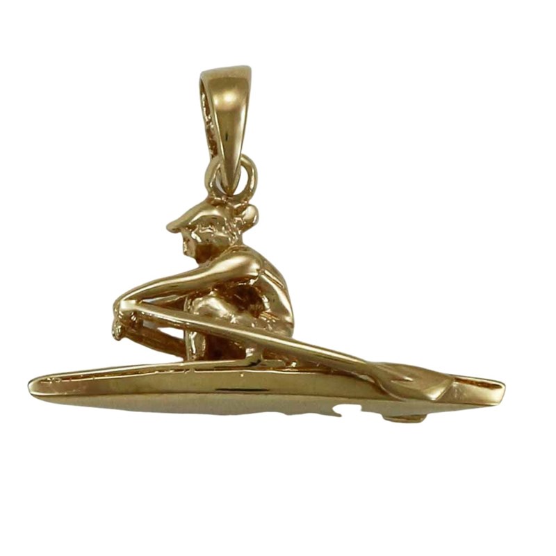 Pendentif aviron solo - Plaqué or