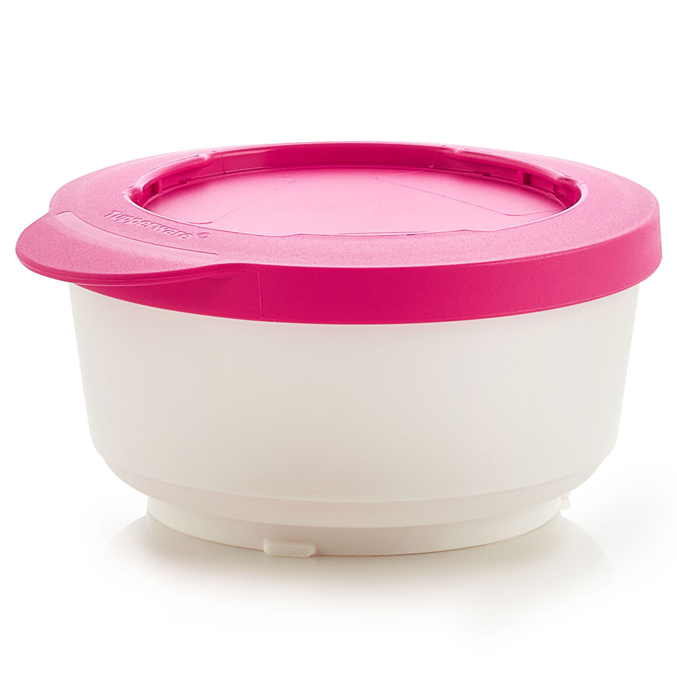 Tupperware Bol avec bouchon Ilumina  blanc/rose  -  11.5x11x5.5 cm
