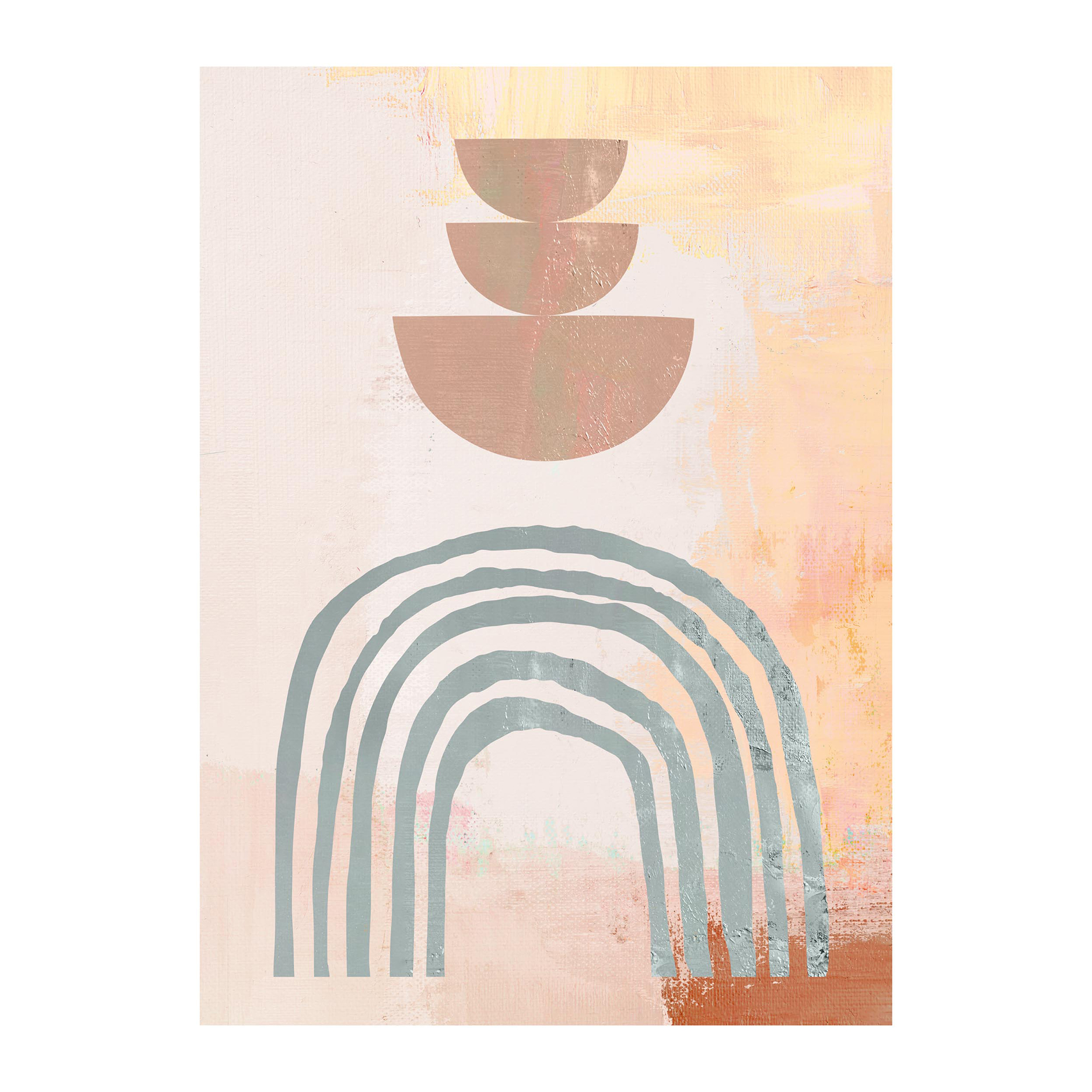 Gerahmtes Bild EARTH BOWS - 30x40 cm