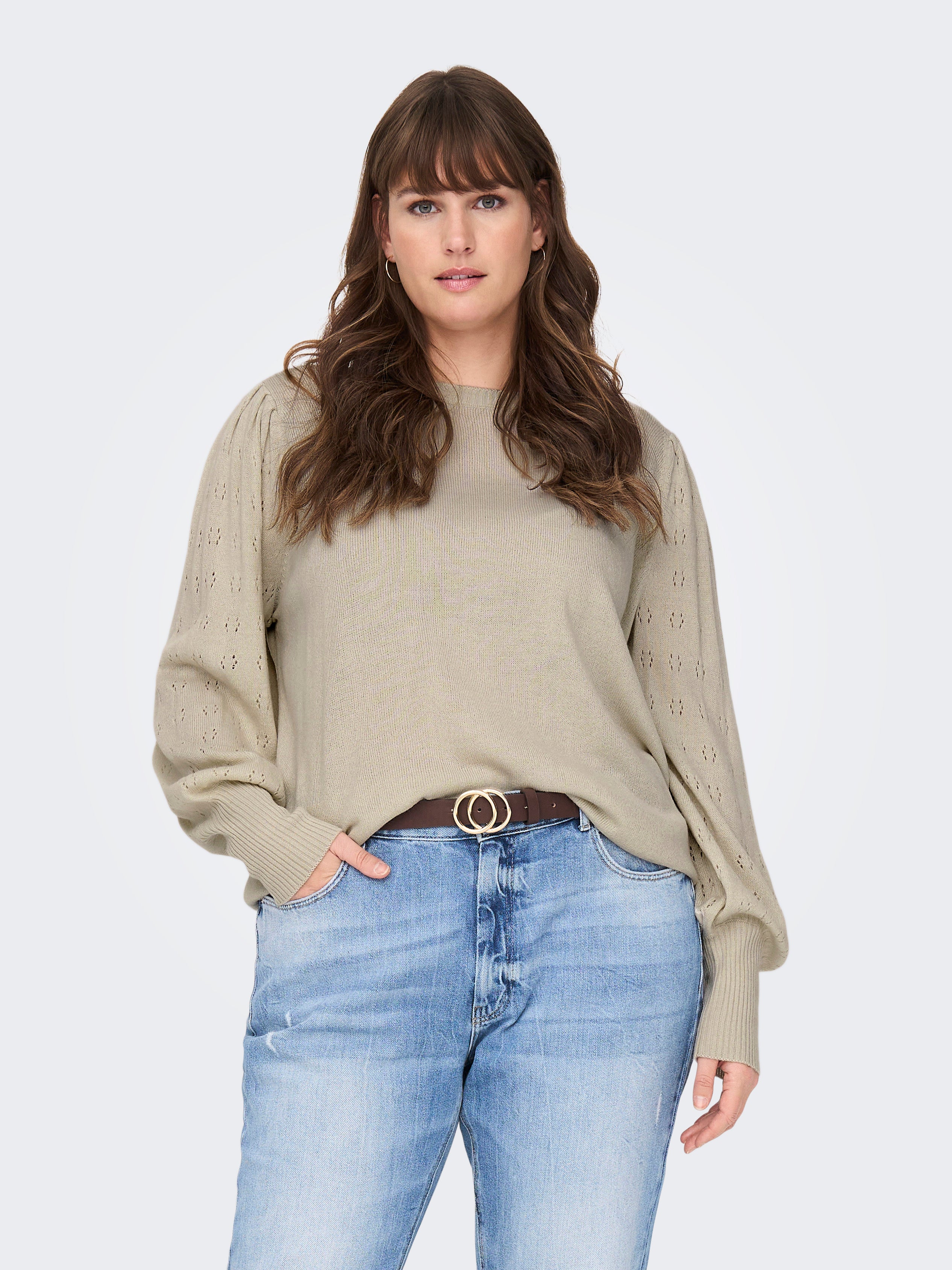 CARMIRLA Strickpullover Pumice Stone