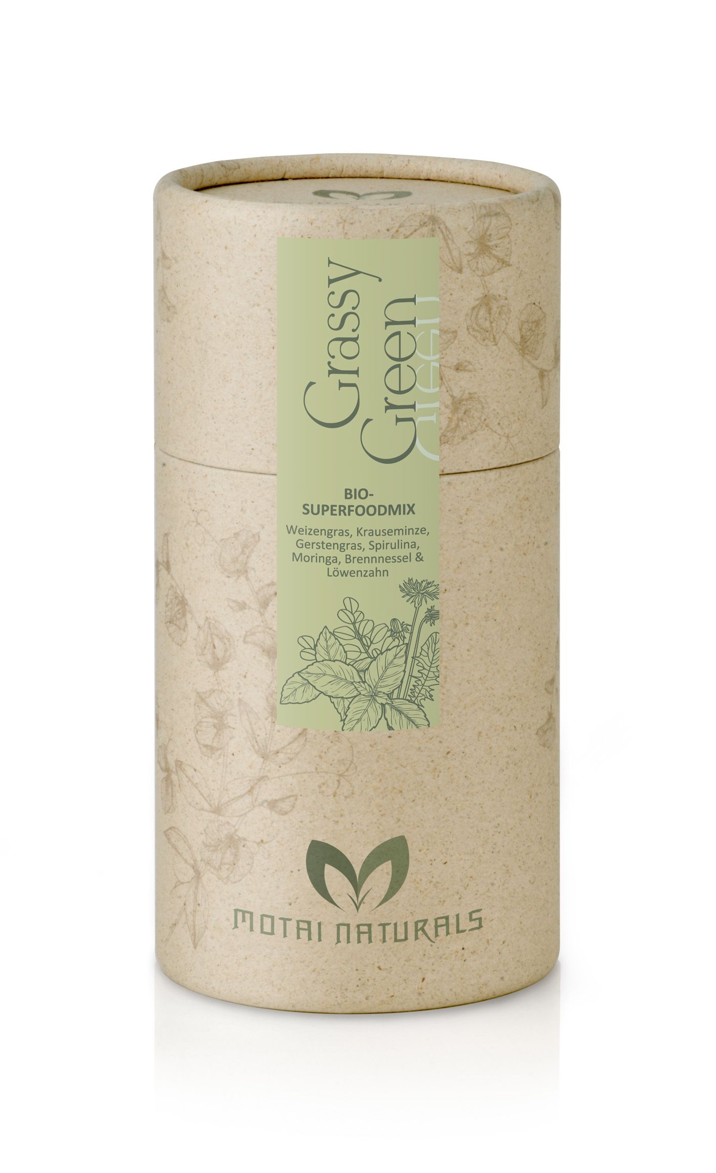 Motai Naturals - Grassy Green - Bio-Superfoodmix mit Vitaminen, Mineralien & Ballaststoffen