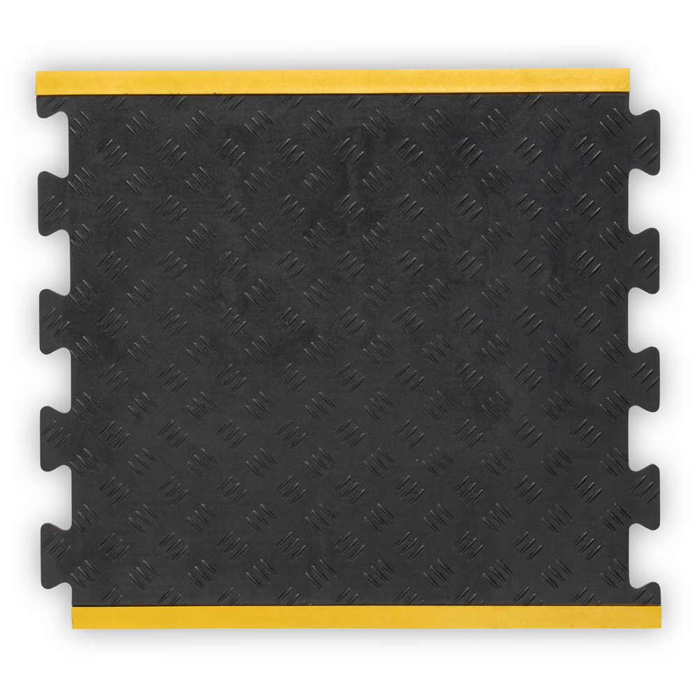 Tapis d'atelier jaune bord incliné - partie médiane - 70x80 cm