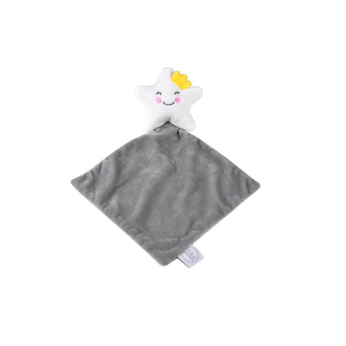DOUDOU MOUCHOIR 18X18CM ETOILE ESSEN CIEL