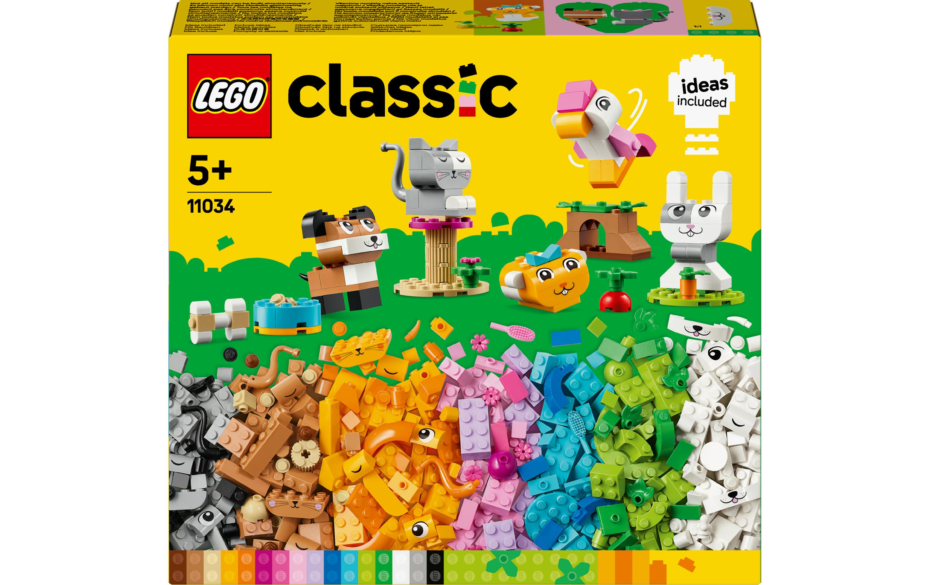 Classic Kreative Tiere 11034Tier-Bauset mit einer bunten Mischung inspirierender Steine
