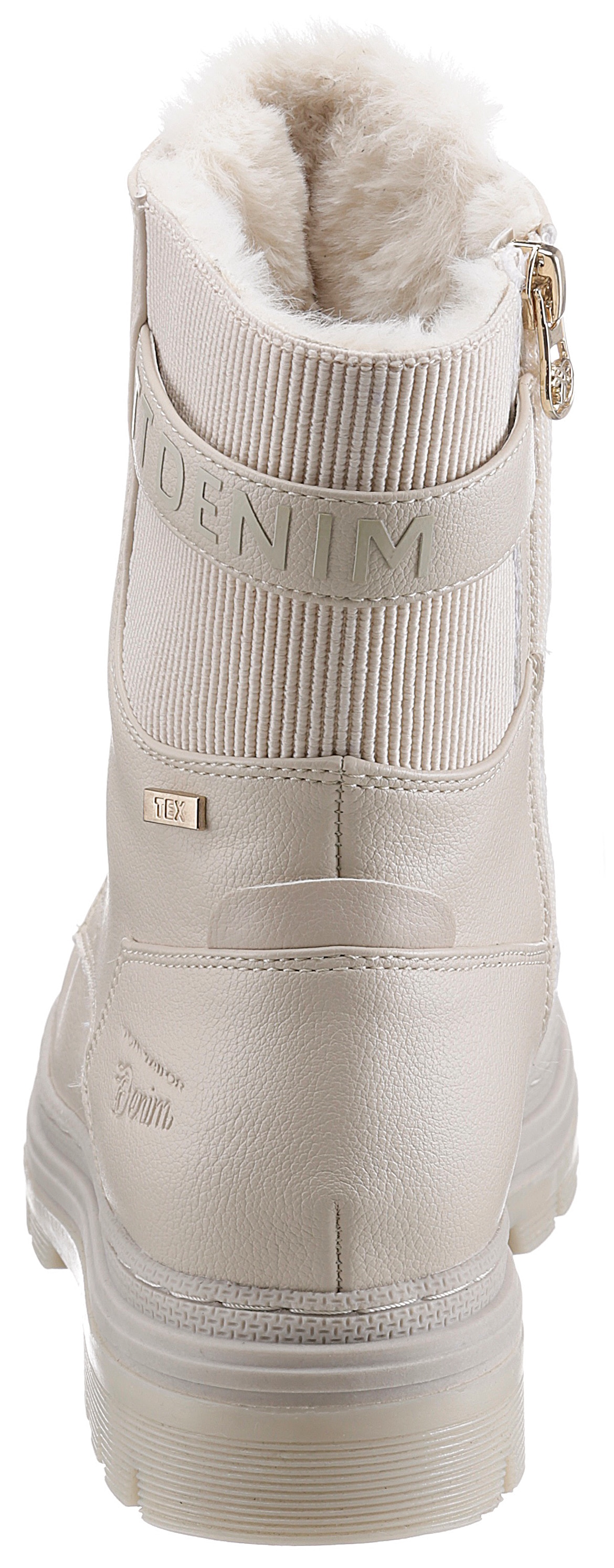 TOM TAILOR Schnürboots  Winterstiefel mit Logoprägung an der Ferse