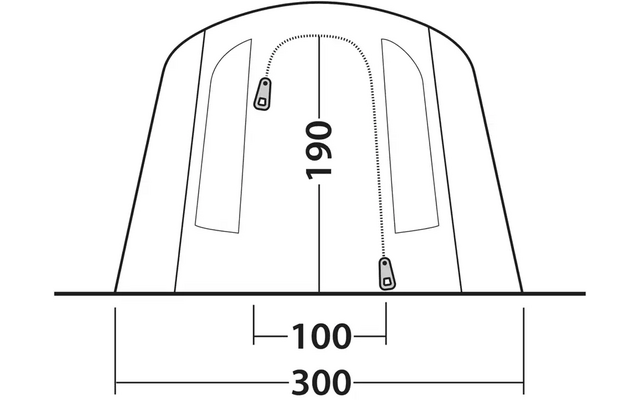 Outwell Sacramento 4 Air Tunnelzelt für 4 Personen