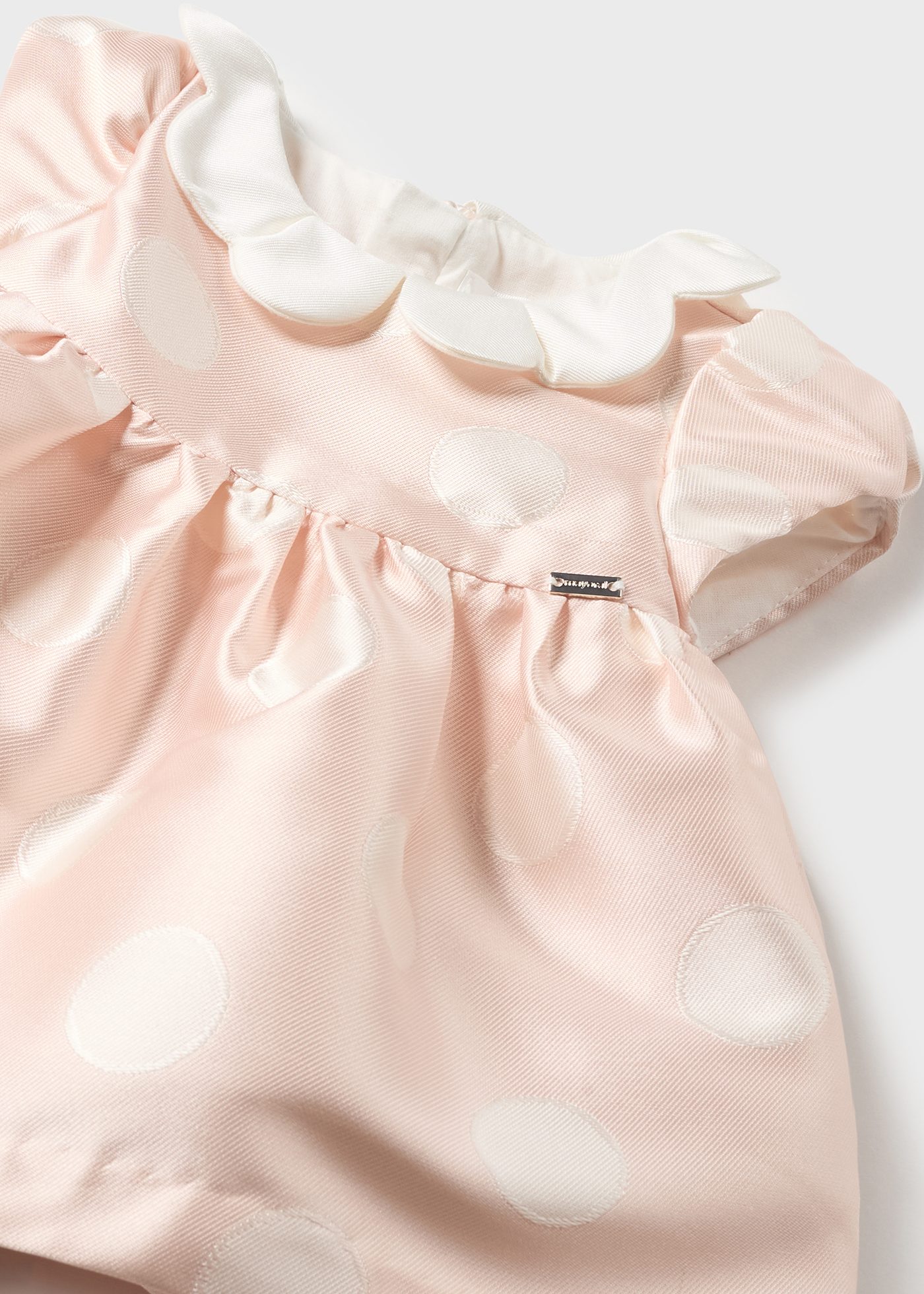 Vestido de estampa mikado para recém-nascido