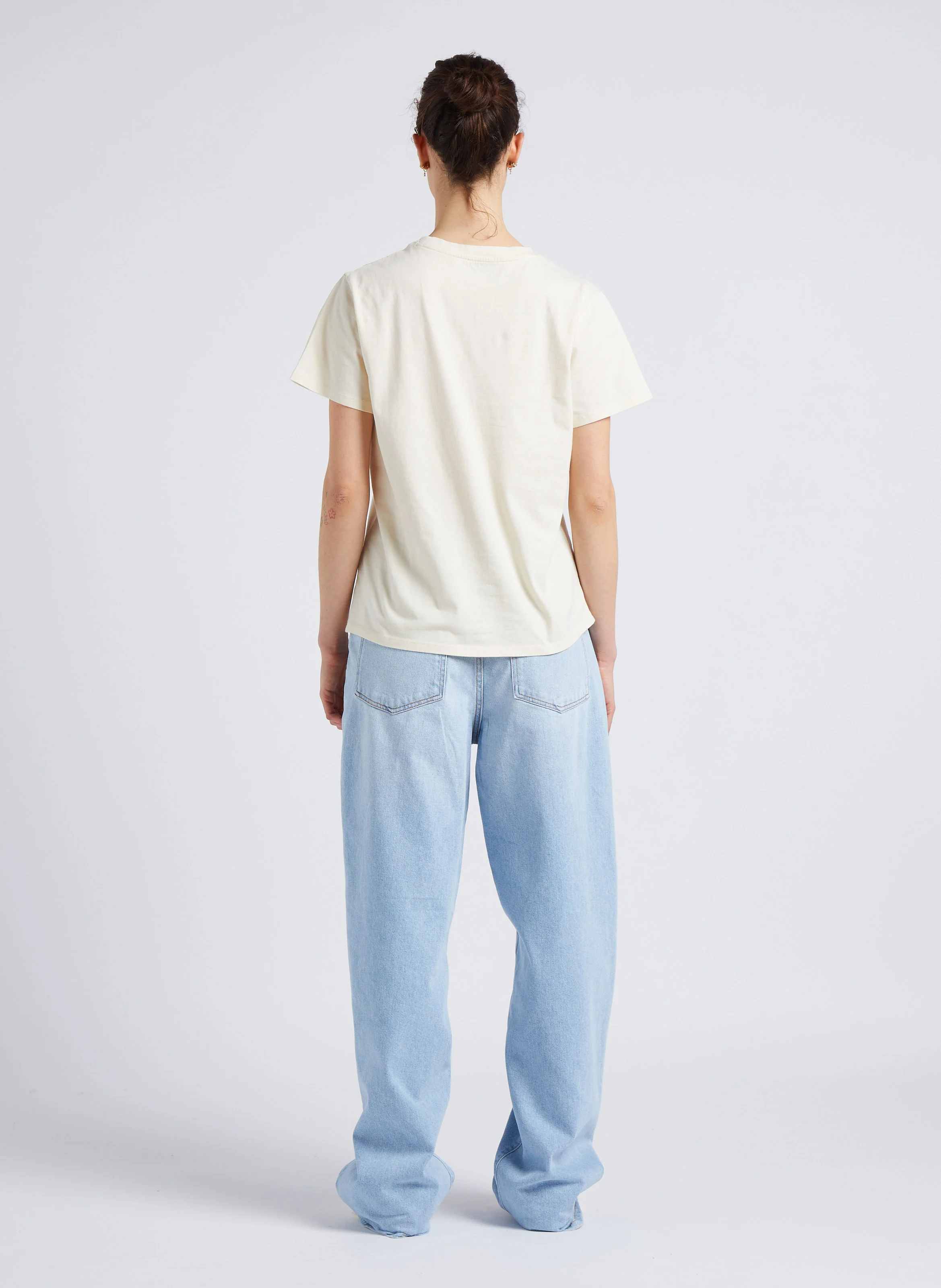 DAWN - Jean large en denim délavé | Bleu