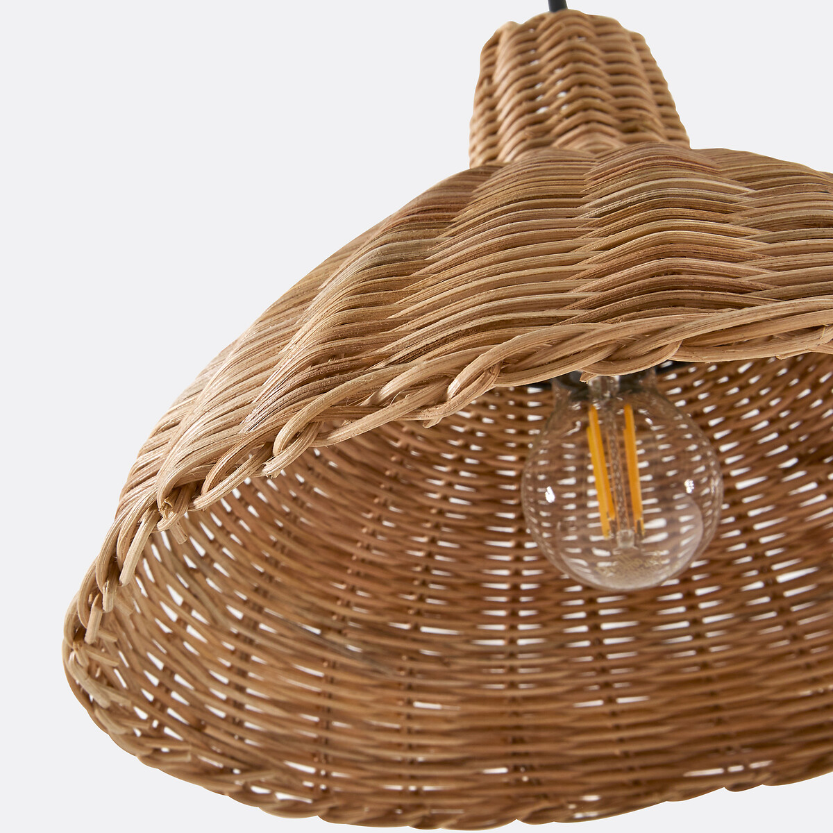 LA REDOUTE INTERIEURS<br>Candeeiro suspenso / candeeiro de mão em rattan Ø26 cm, Alaya