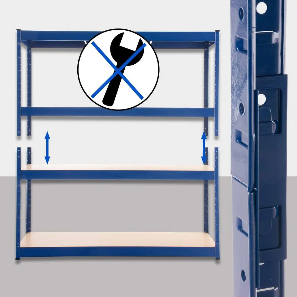 CLP Stellingkast regal Metaal - blauw