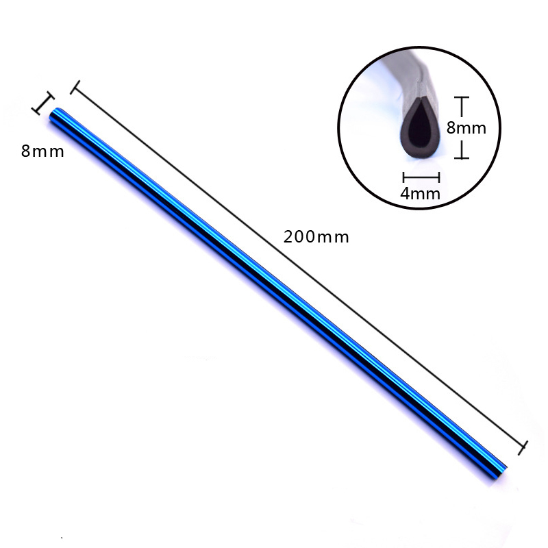 (10er Set) 20cm Auto Lüftungsgitter Dekoration KFZ Innenraum Accessoire - Blau