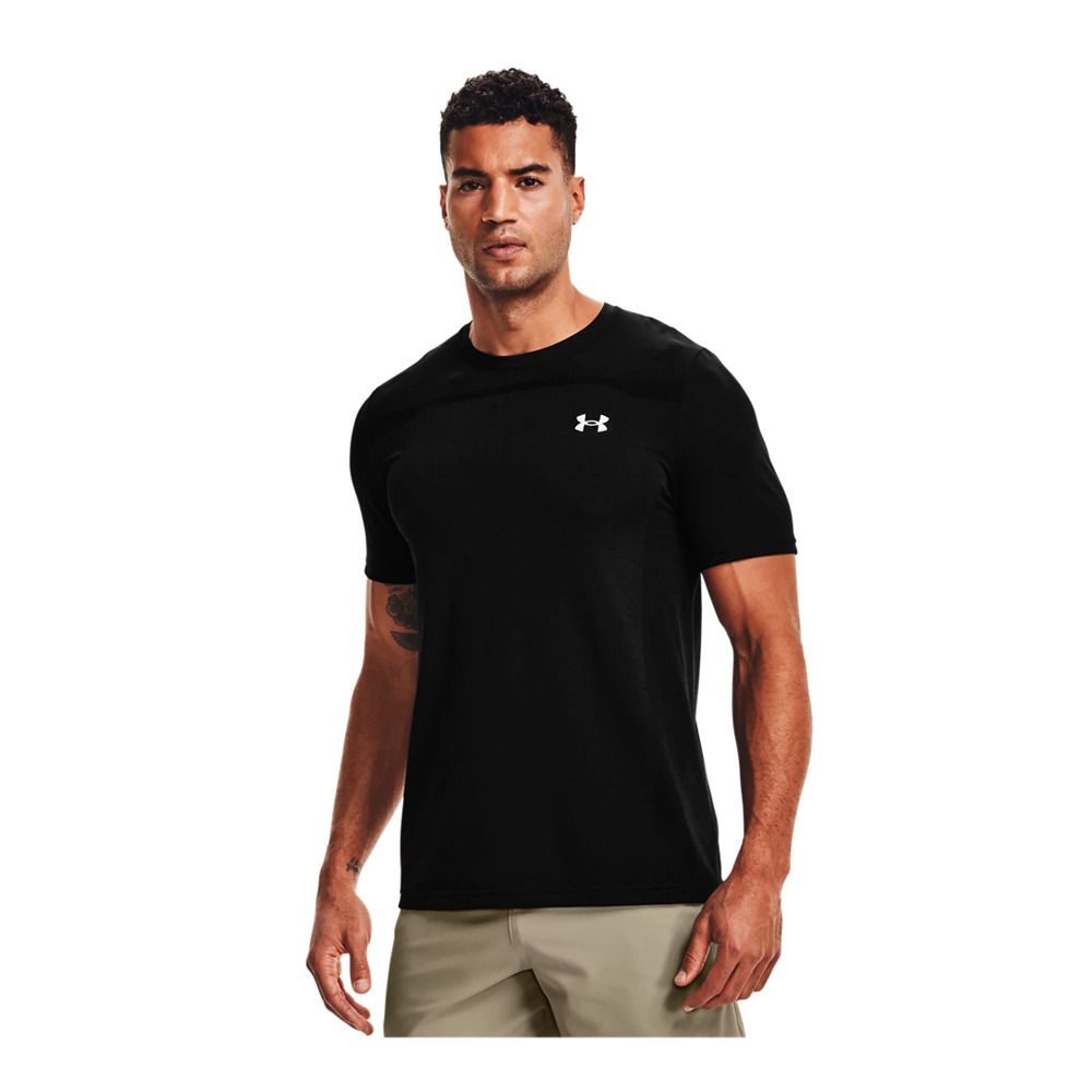Under Armour SEAMLESS - Maillot Homme noir