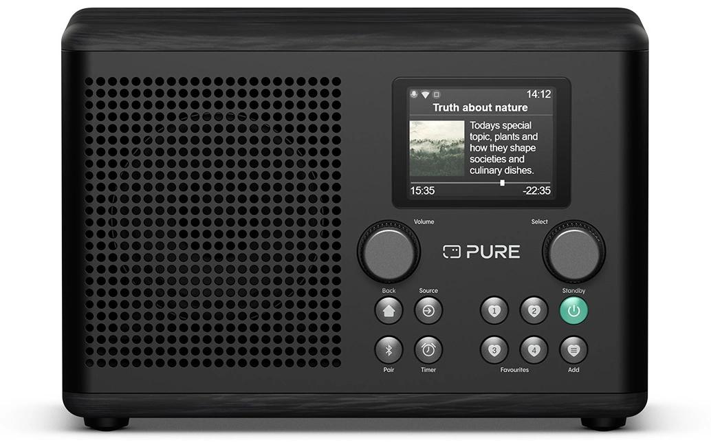 DAB+ Radio Classic H4i Schwarz/Esche<br>Das charmante kompakte Internetradio