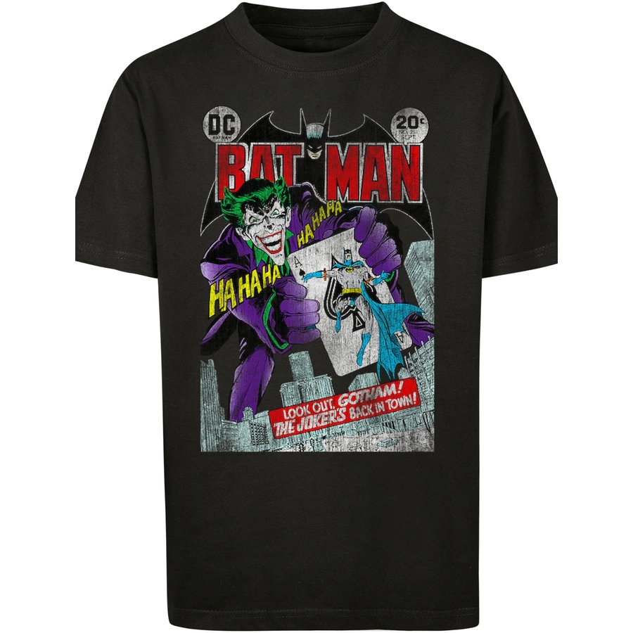 F4NT4STIC T-Shirt DC Comics Batman Joker Playing Card Cover schwarz