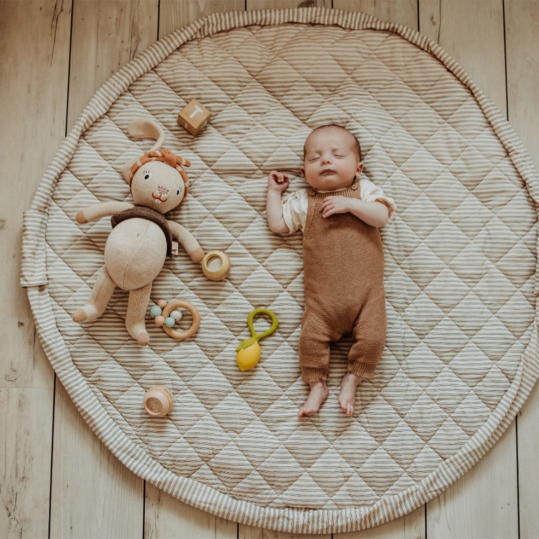 play&go baby speelkleed en draagtas noomad soft - stripes blue
