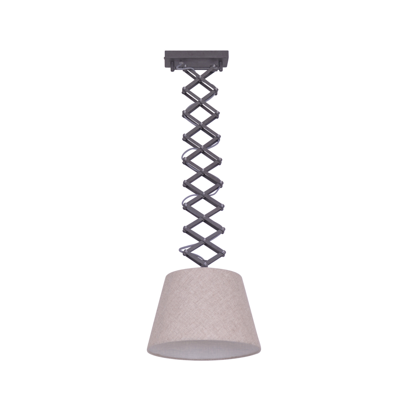 Pendelleuchte ADRIENNE - natur-braun - 1-flammig