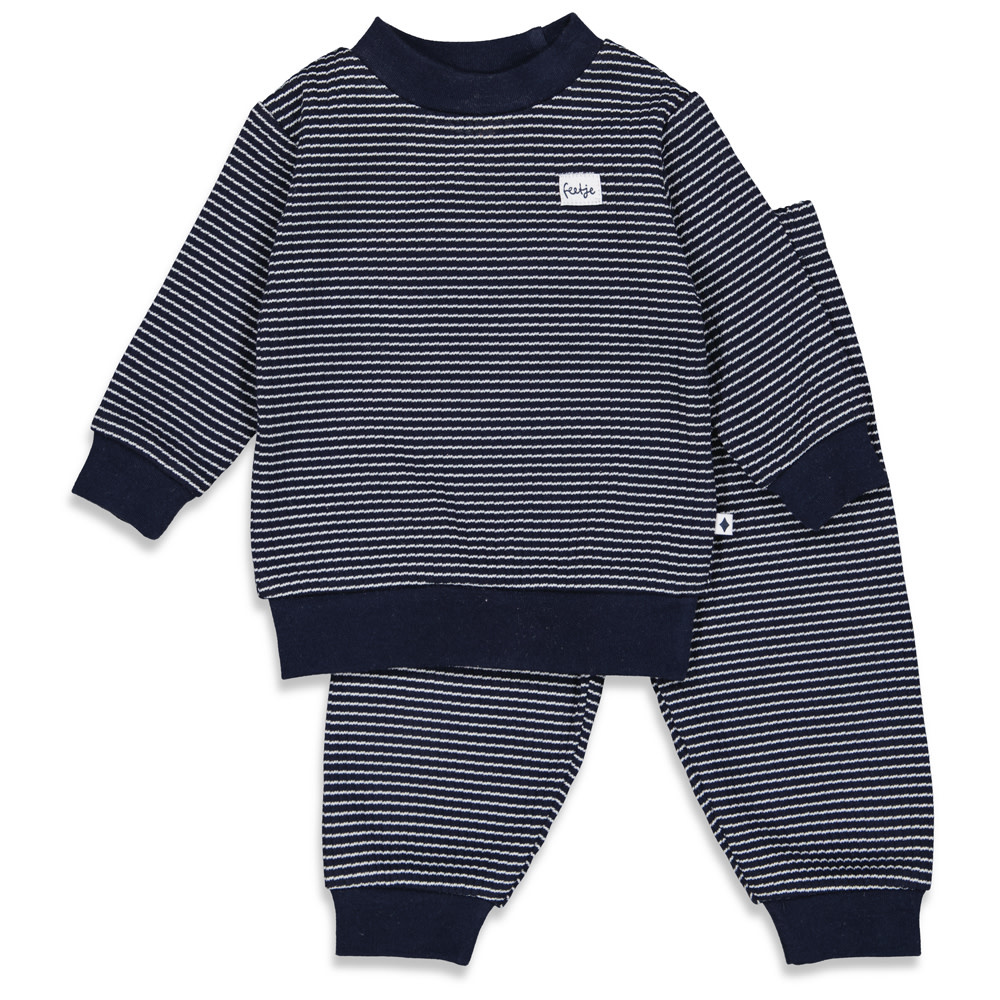 Feetje Feetje pyjama wafel royal blue