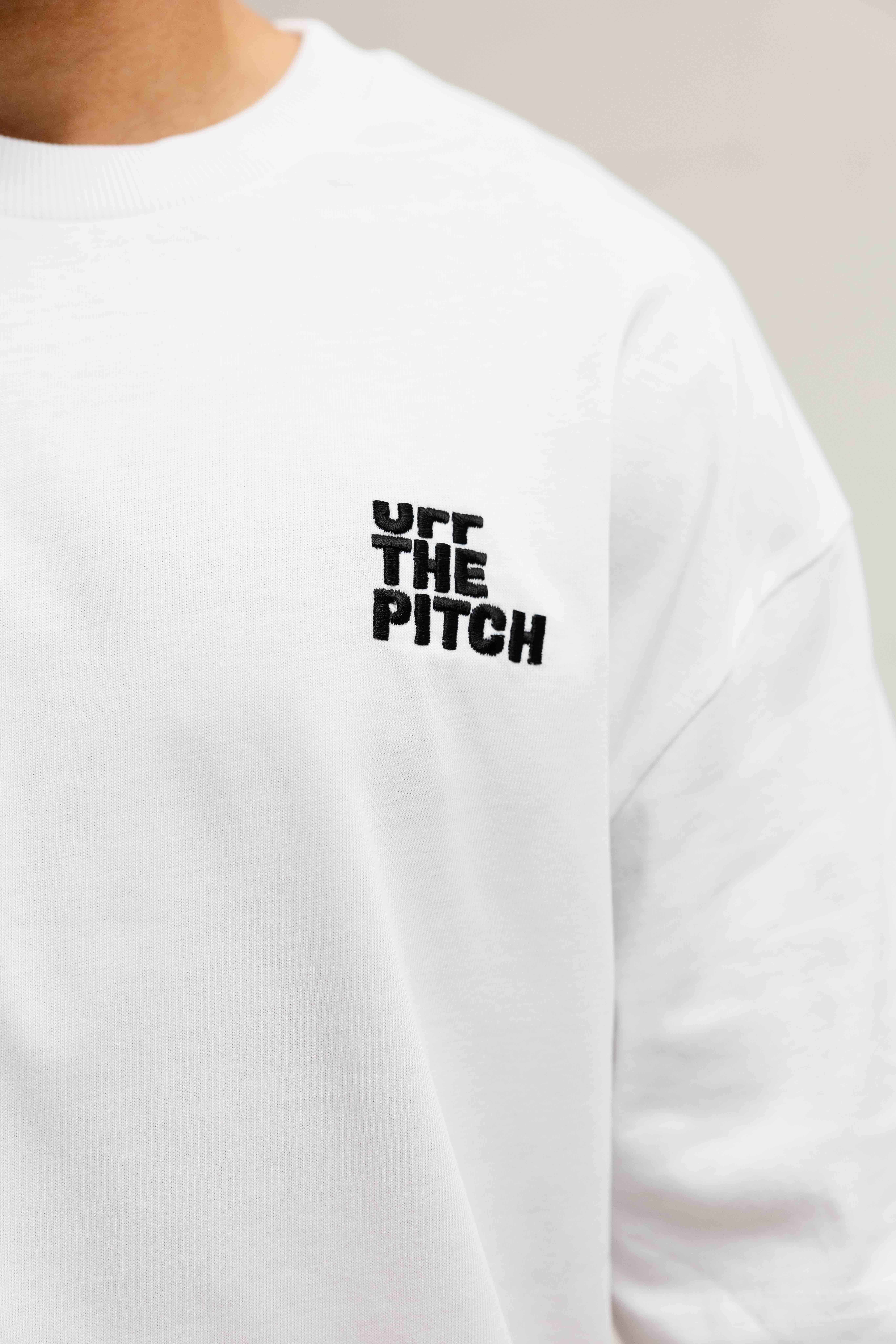 Off The Pitch Counter T-Shirt Heren Wit