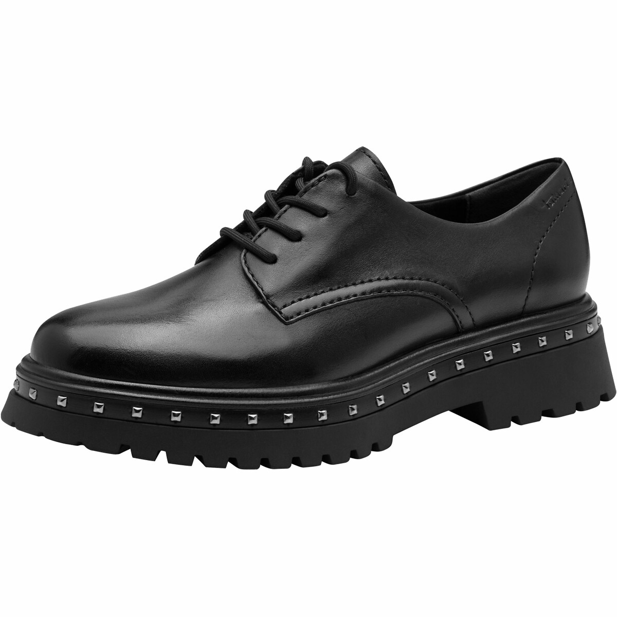 TAMARIS<br>Sapatos Derby com tachas de couro