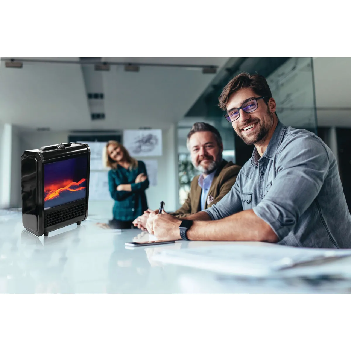 Venteo Max Heater - Cheminée portable compacte