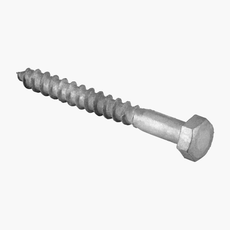 Fransk treskrue, 8 x 70 mm, 25 stk.