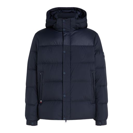 Tommy Hilfiger Mix Down Hooded Puffer Jakke, Desert Sky, XL