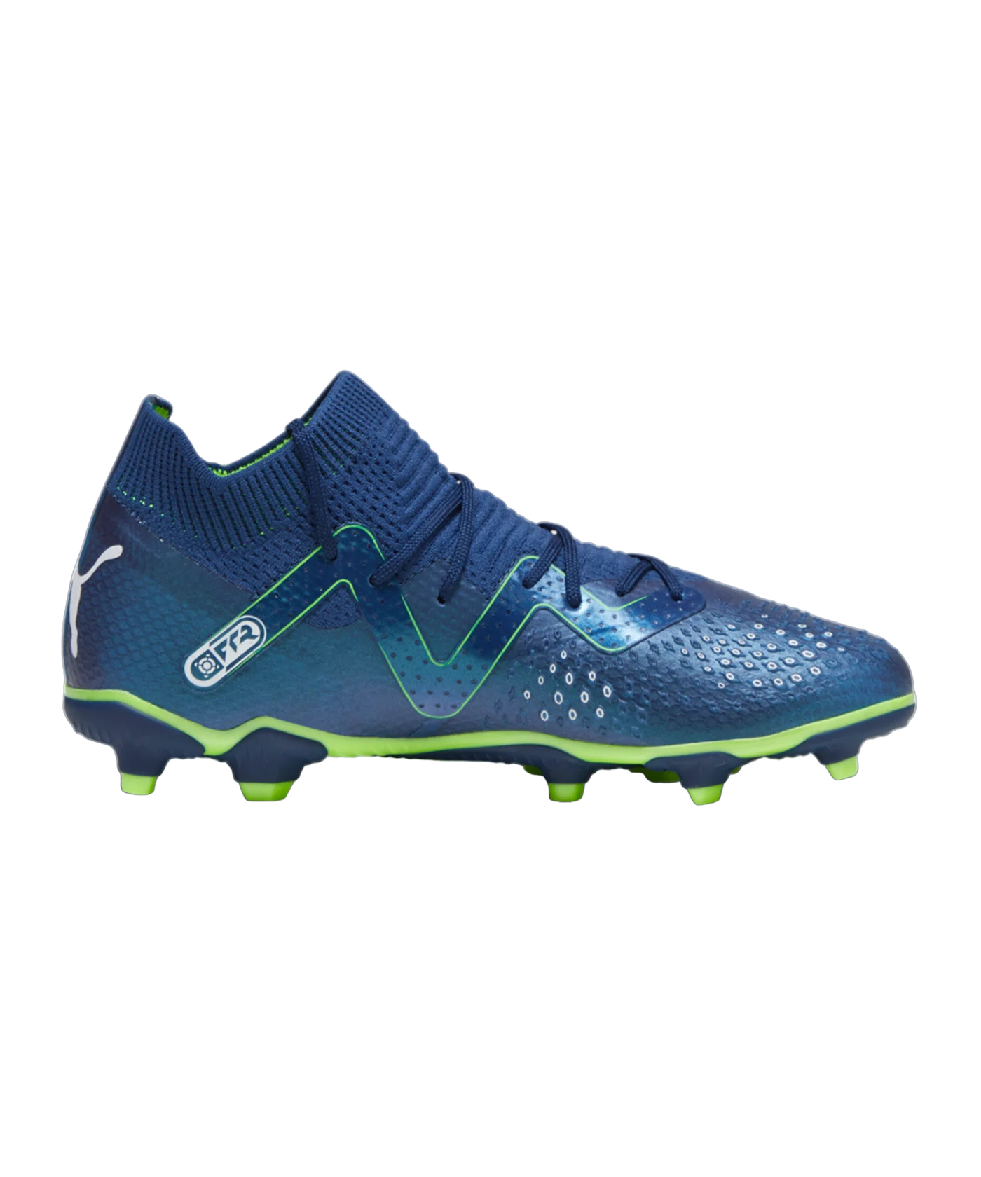 PUMA FUTURE Pro FG/AG Jr Gear Up Kids Blau Weiss F03