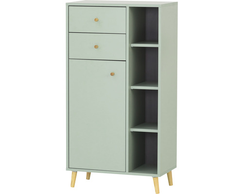 Highboard van Möbelpartner Bjarne, afmetingen (B x H x D): 60,2 x 113,4 x 33,1 cm, pistache