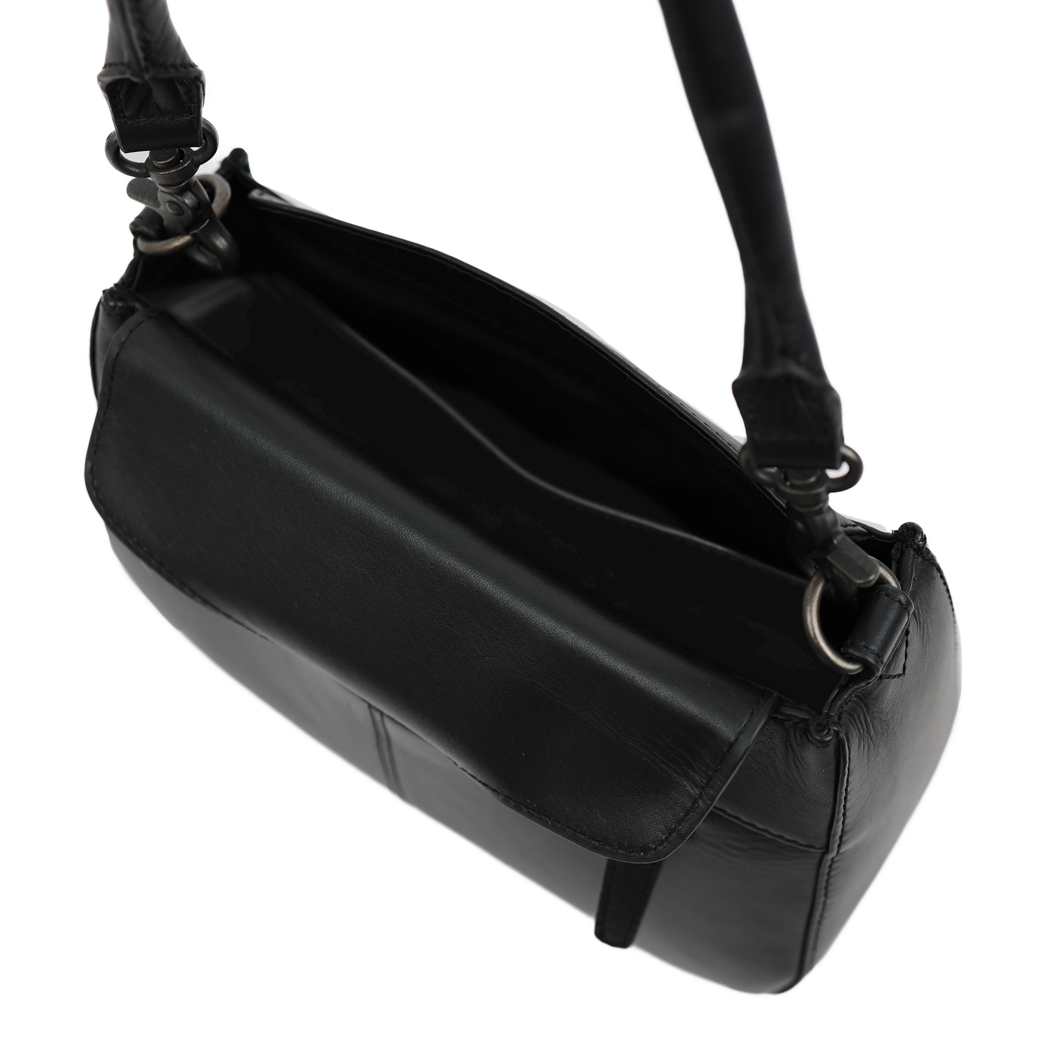 Hand-/schoudertasje met flap 'Fenna' Black Black