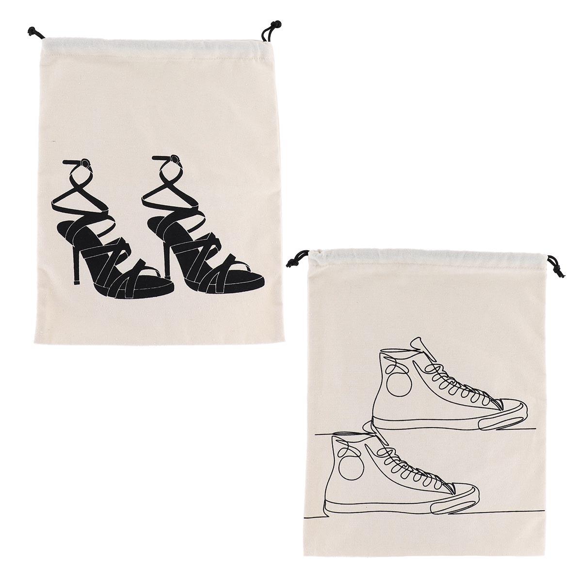 SAC CHAUSSURES VOYAGE IMPRIME HOMME FEMME NATUREL