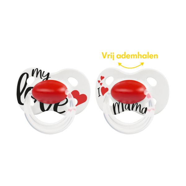 Medela Original Baby Fopspeen Love Mama 0-6 Mnd 2 Stuks