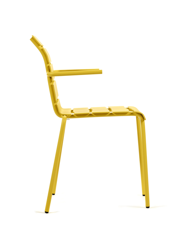 Valerie Objects Aligned tuinstoel met armleuning off white