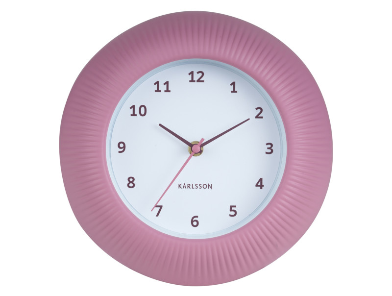 Wall Clock Tender Rib KA6048BL Misty blue