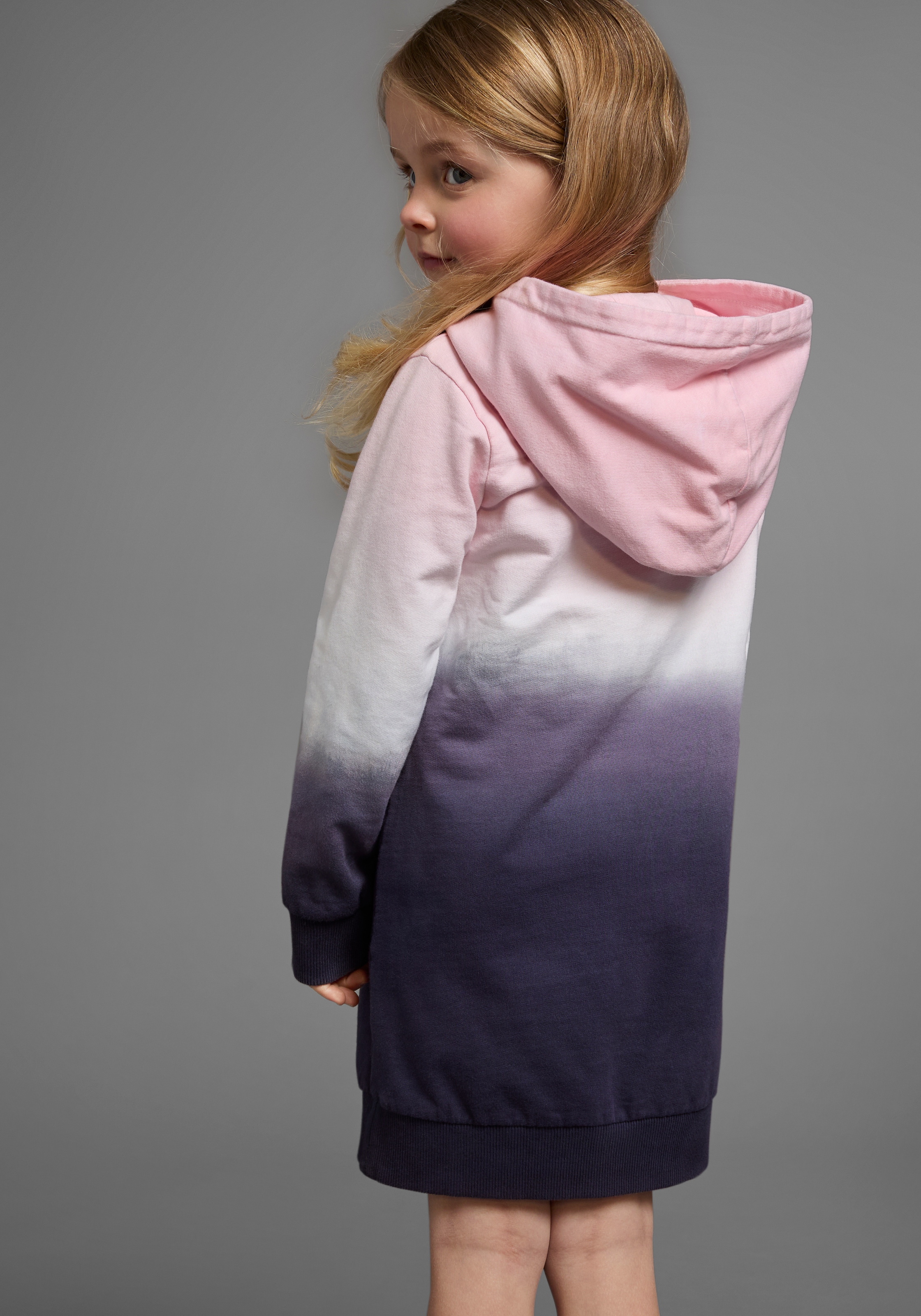 KangaROOS Sweatkleid »für kleine Mädchen« bis Mitte des Oberschenkels,  lässiger Look,  aus Sweatstoff