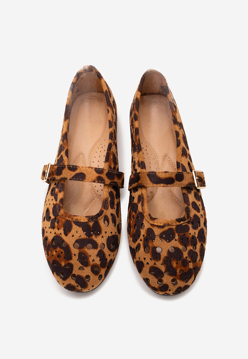 Ballerines femme leopard Helmanca