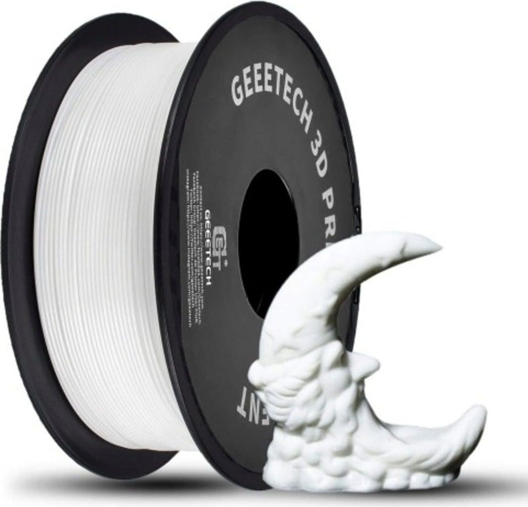 GEEETECH  PLA White, 1,75 mm / 1000 g    Leicht druckbares Filament mit geringen Fertigungstoleranzen