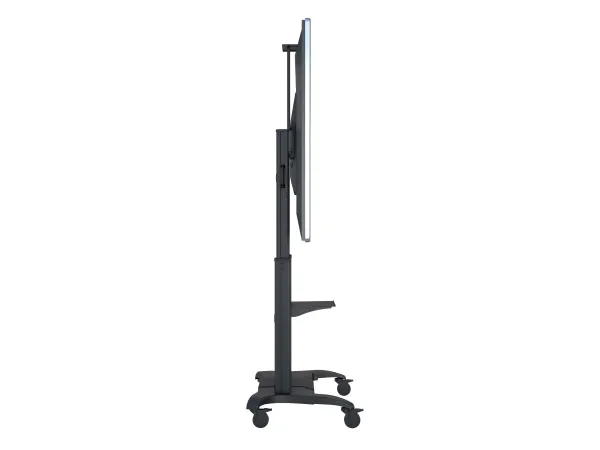 Multibrackets M Public Dual Pillar 180 HD - Vogn med hjul - for fladt panel - aluminium - sort - skærmstørrelse: 60