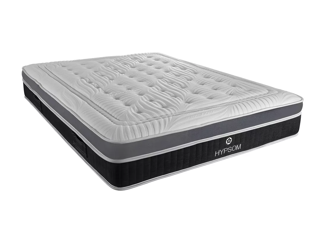 HYPSOM | Pack Prêt à dormir ELEGANCE 160x200 cm | Matelas Mémoire de forme + Sommier + Accessoires